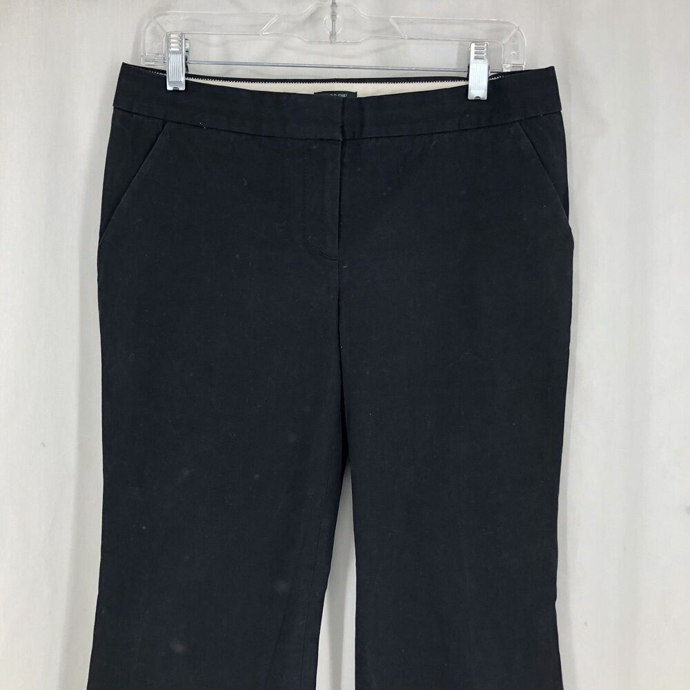 J Crew Stretch City Fit Pants Flare Bootcut Wide Chino Trousers Sz 6
